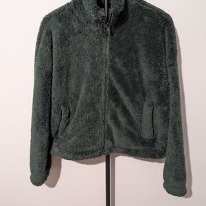 Sunday Best Aritzia Green Fleece Jacket - Size S - Read Note
